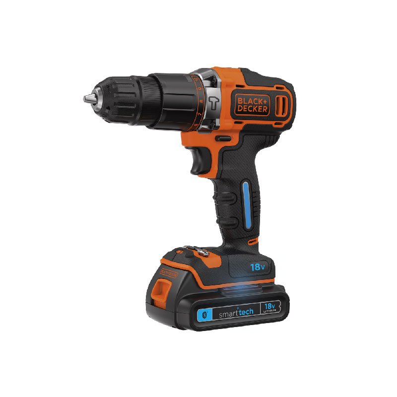 Black Decker 18V 1.5Ah Smart Tech Li-Ion Şarjlı Darbeli Matkap
